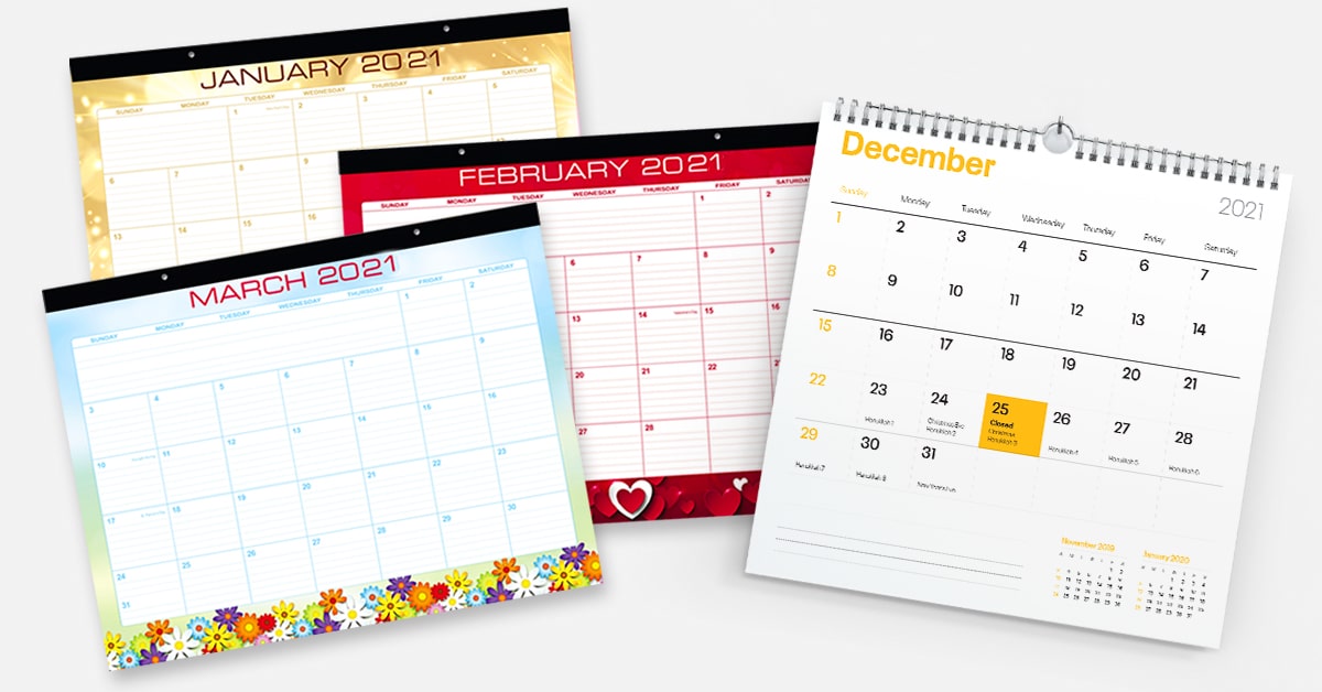 Wall Calendars 2024 With Business Logo - Blanca Myrtia